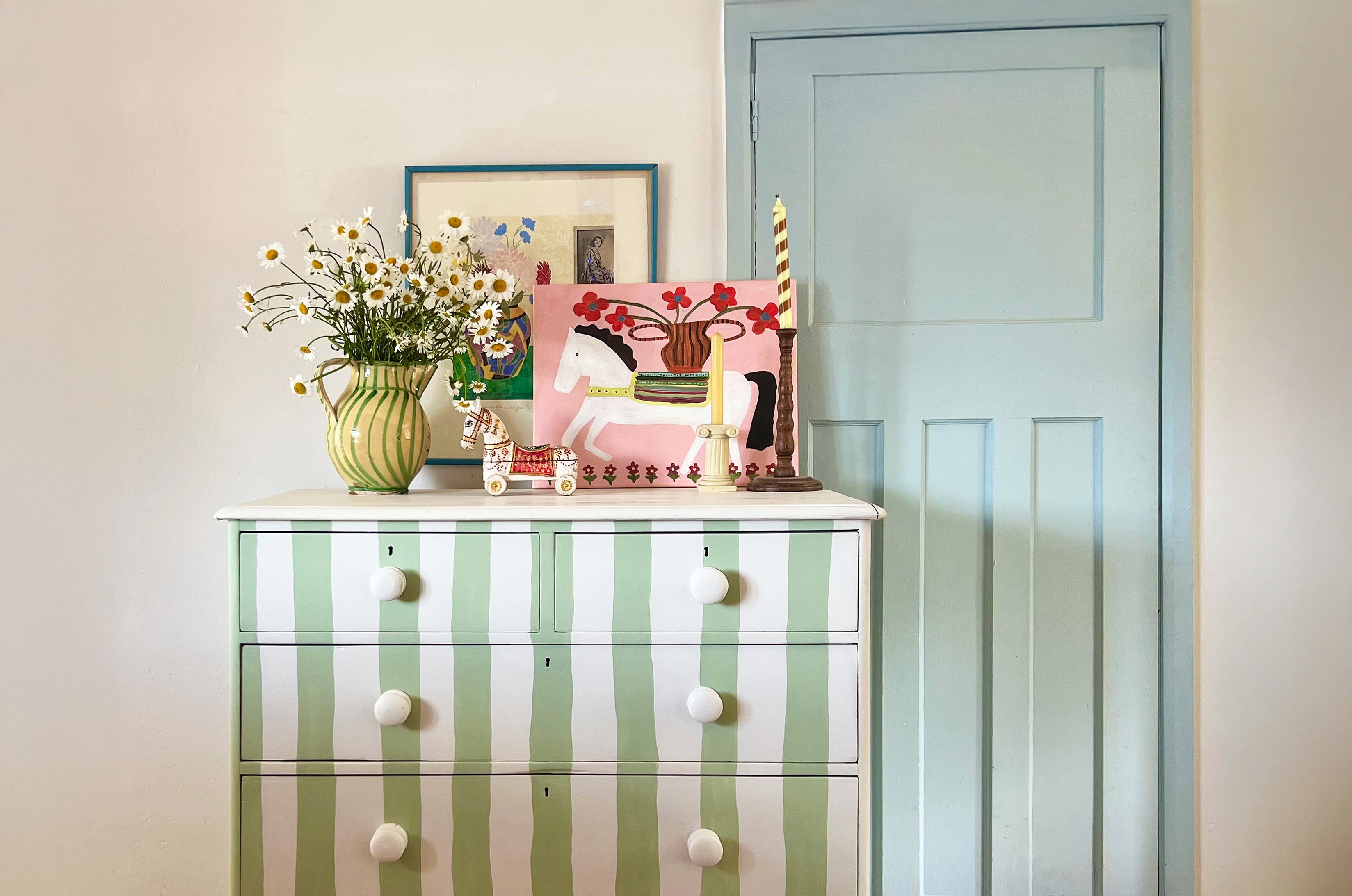Bespoke painted furniture by Cc & Rhubarb at The Forever Curates