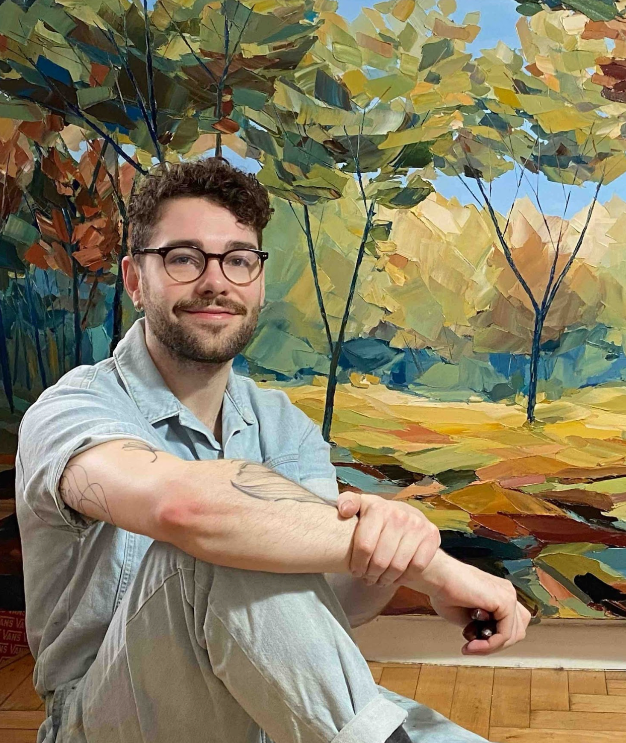 Artist Connor J Doyle at The Forever Curates