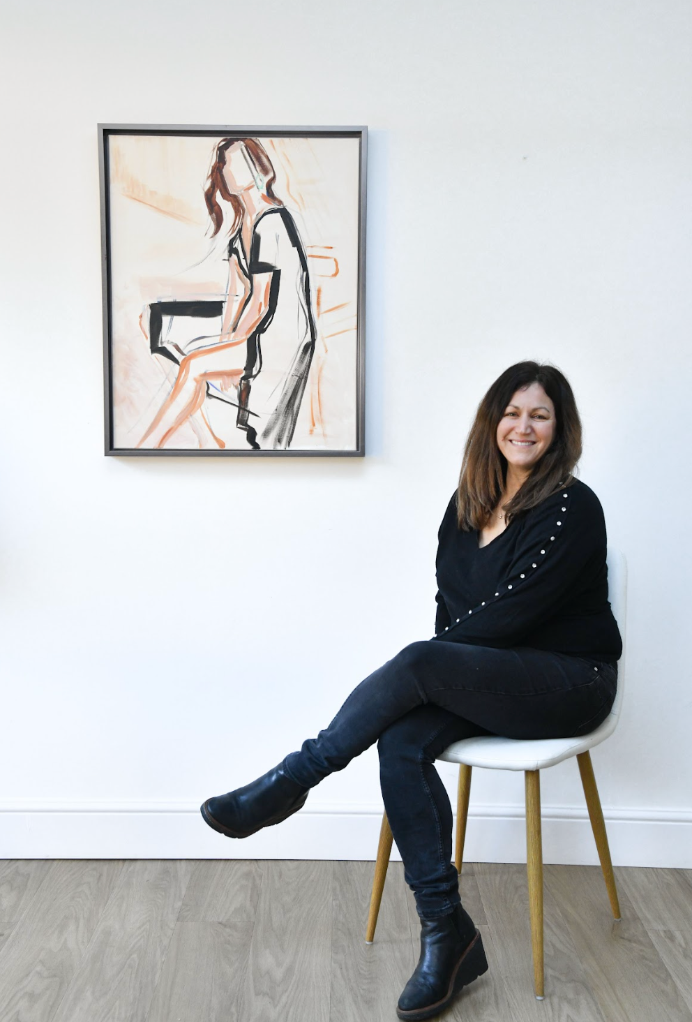 Artist Elise Mendelle at The Forever Curates