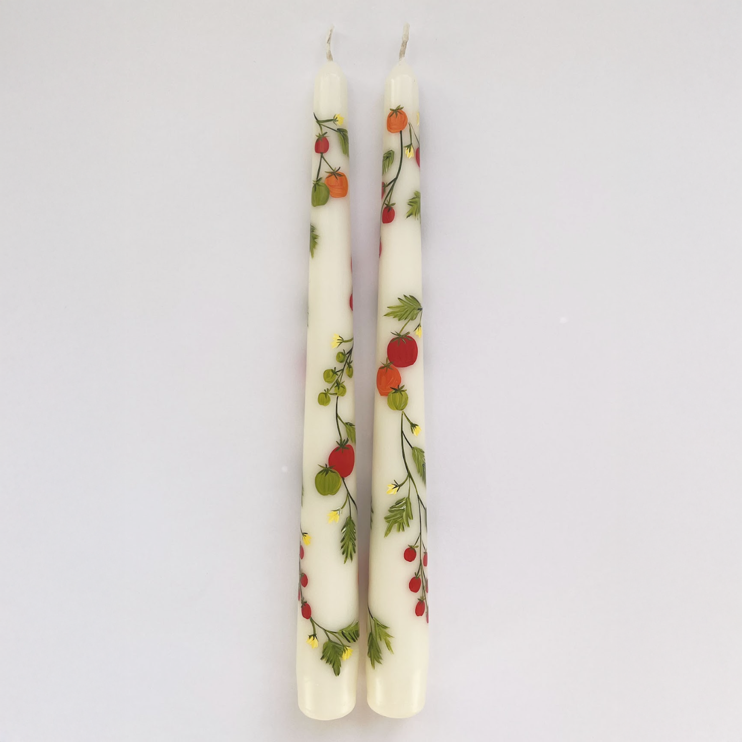 Hand Painted Tomato Candle