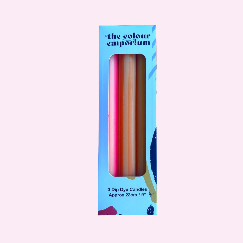 Yellow Pinstripe Candles