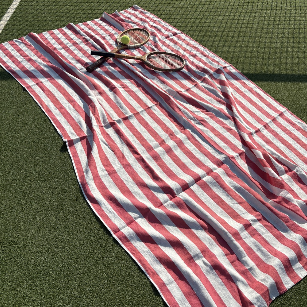 Red Stripe Tablecloth