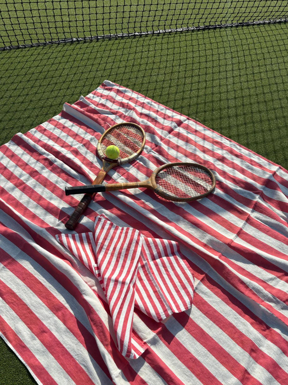 Red Stripe Tablecloth