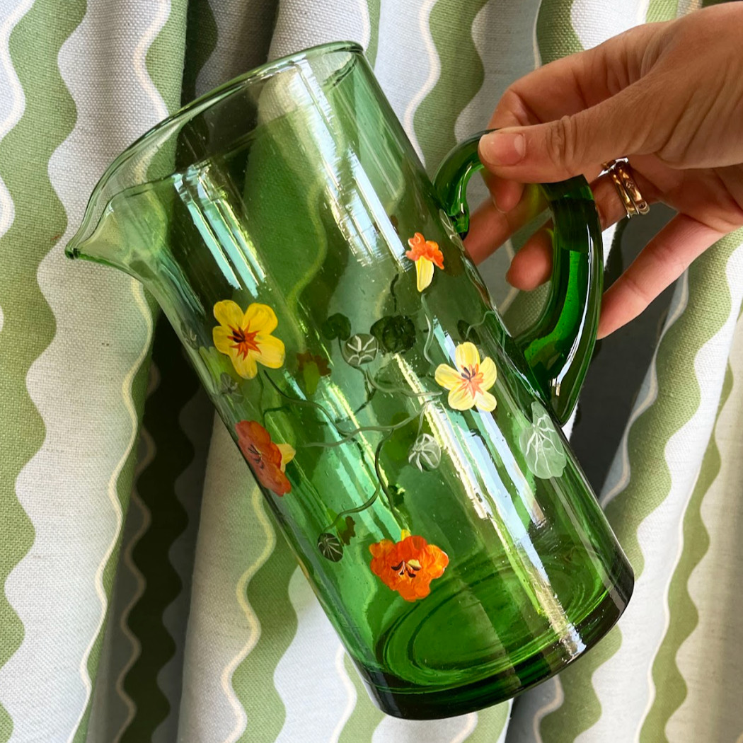 Green Nasturtium Jug