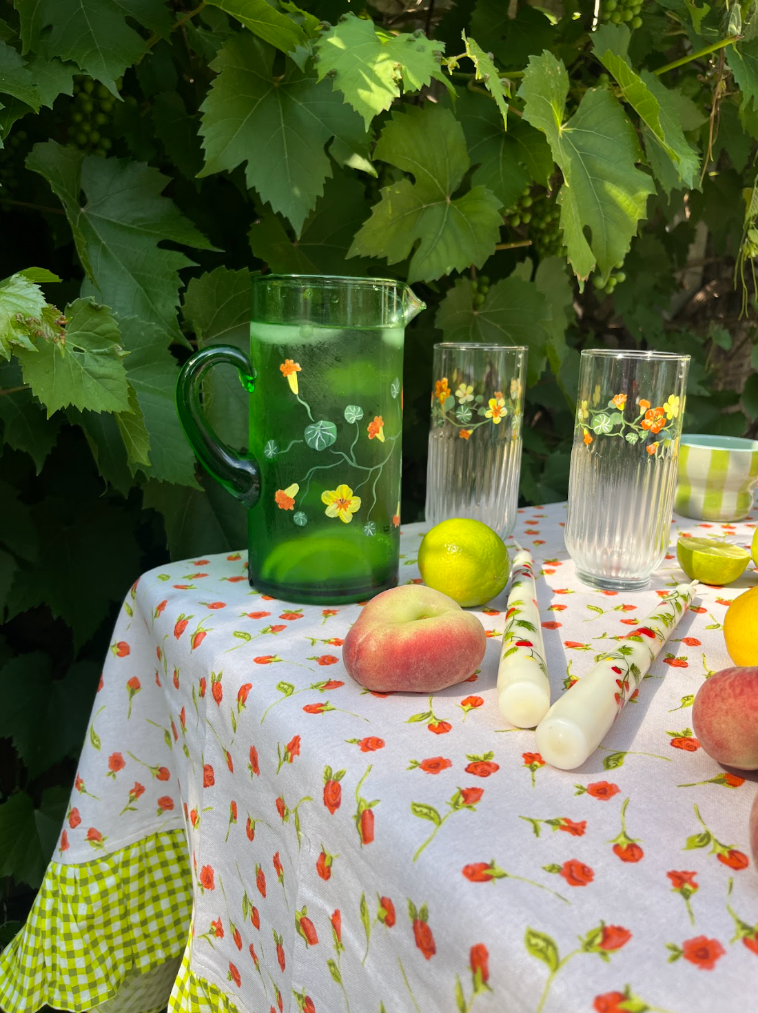Green Nasturtium Jug