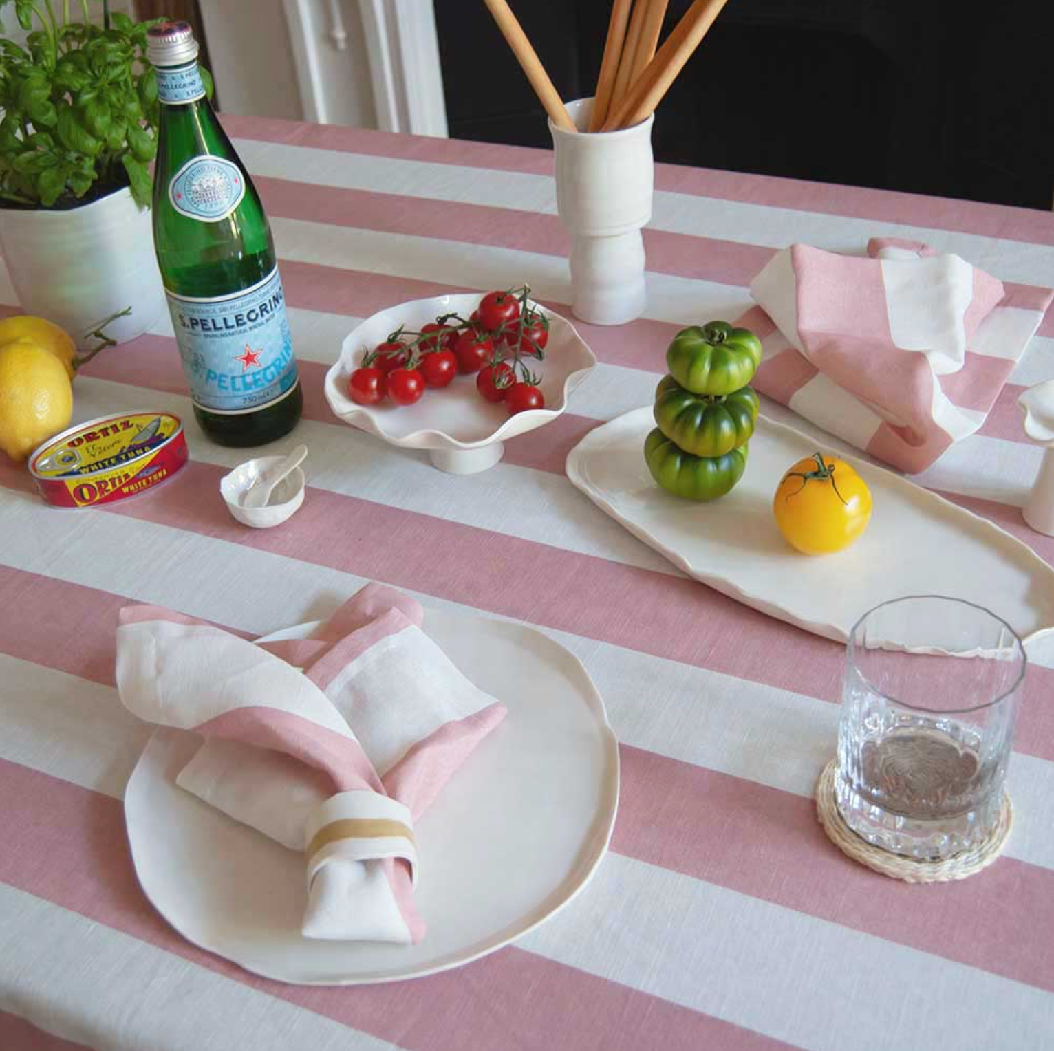 Tableware and table linen at The Forever Curates