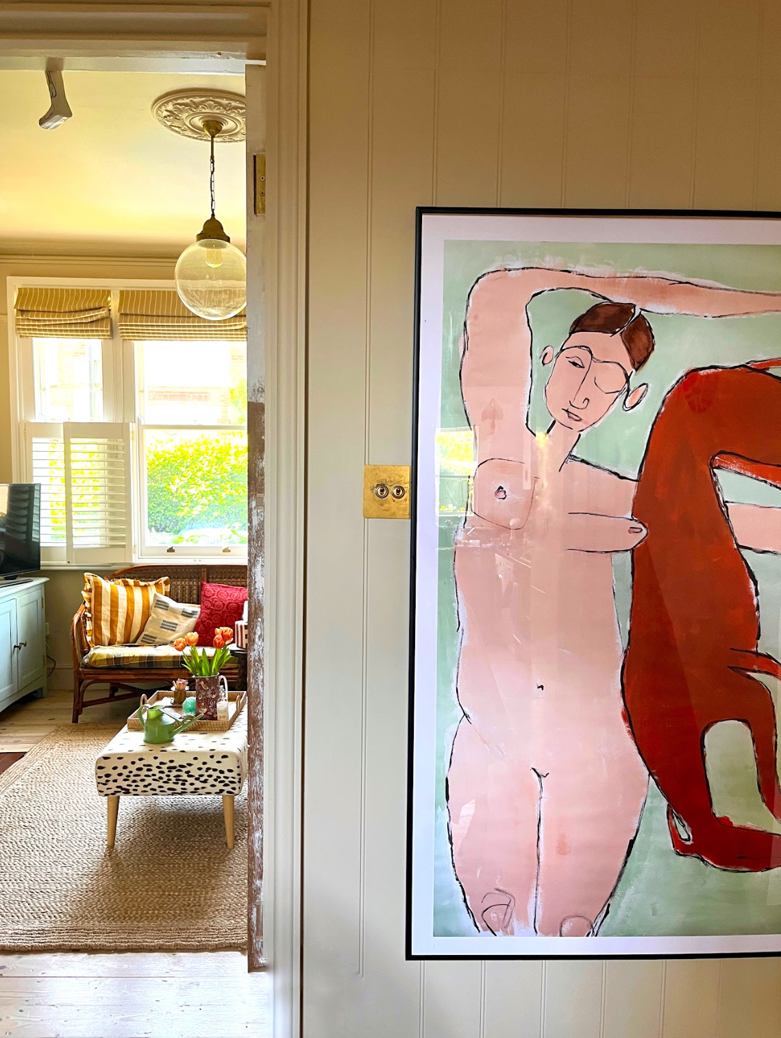 'Sleeping Woman With Dog'