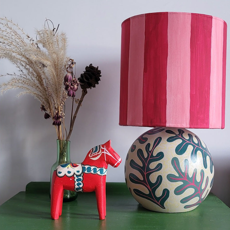 Hand-painted Lamp and Shade